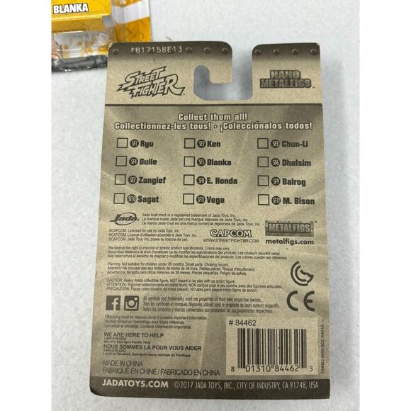 Nano Metalfigs Street Fighter Lot Of 3 Blanka / Ryu / Sagat - NEW in Package - Picture 5 of 7